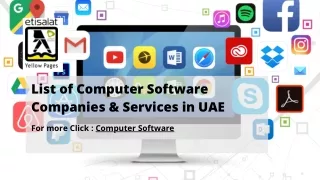 List of Computer Software Companies & Services in UAE (2)