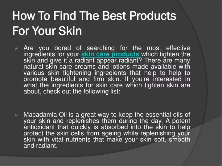 how to find the best products for your skin