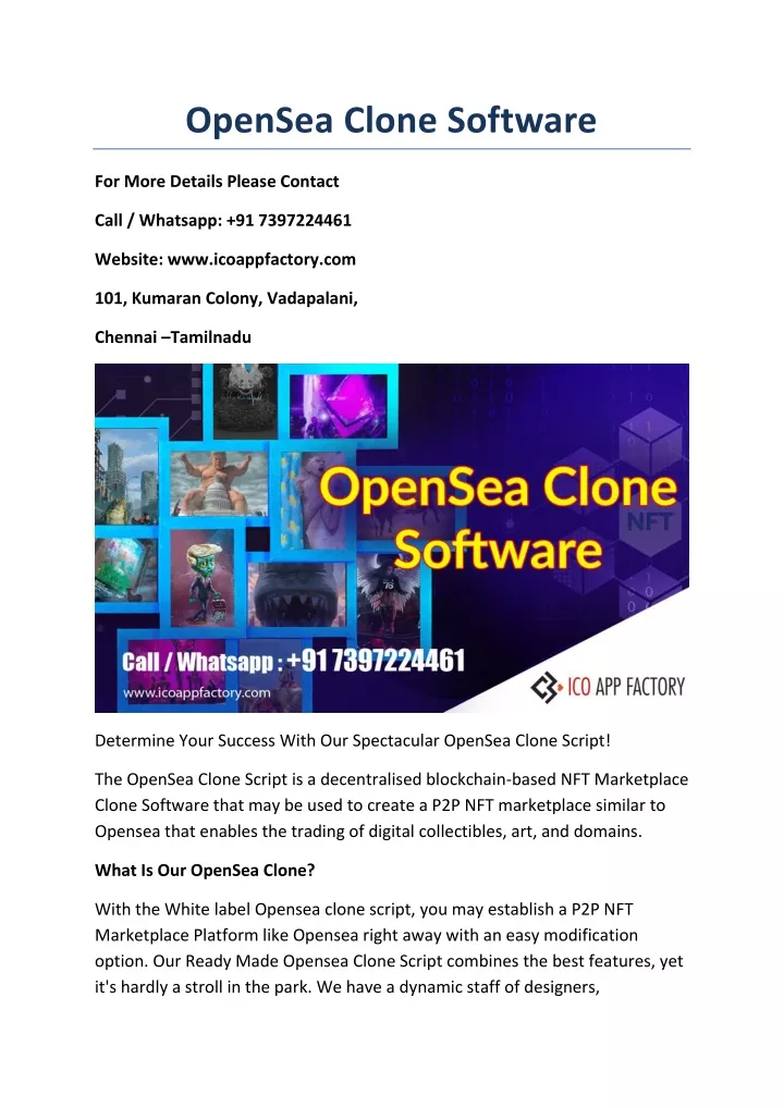 opensea clone software