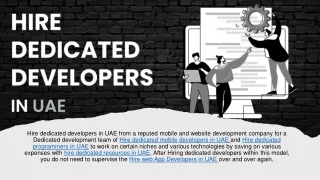 Hire dedicated developers in UAE