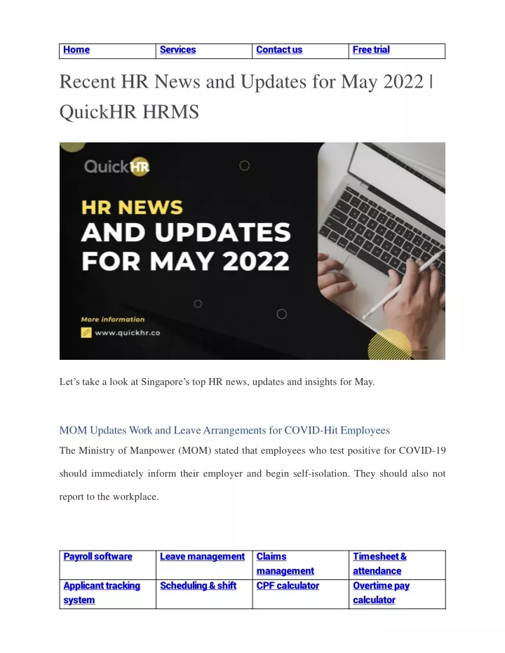 recent hr news and updates for may 2022 quickhr hrms