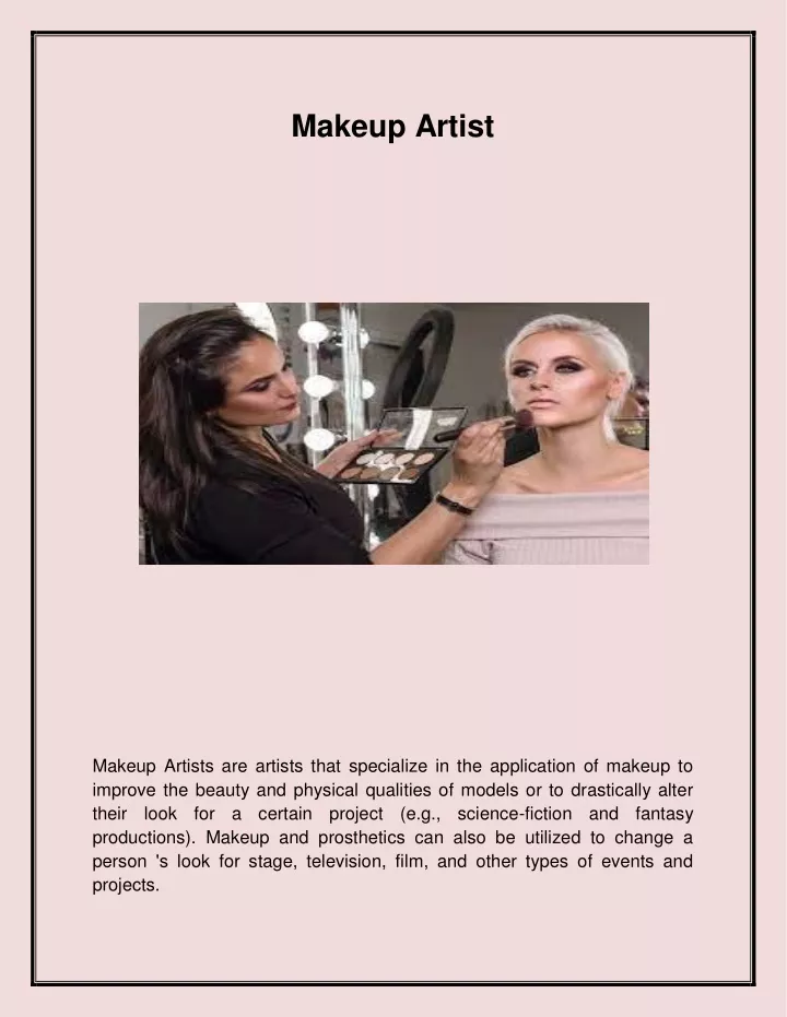 makeup artist