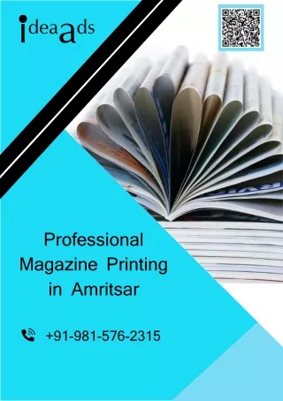 Professional Magazine Printing in Amritsar
