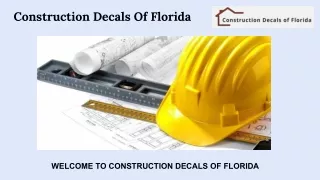 Certified General Contractor | Construction Decals Of Florida