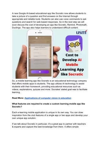 a new google ai based educational app like