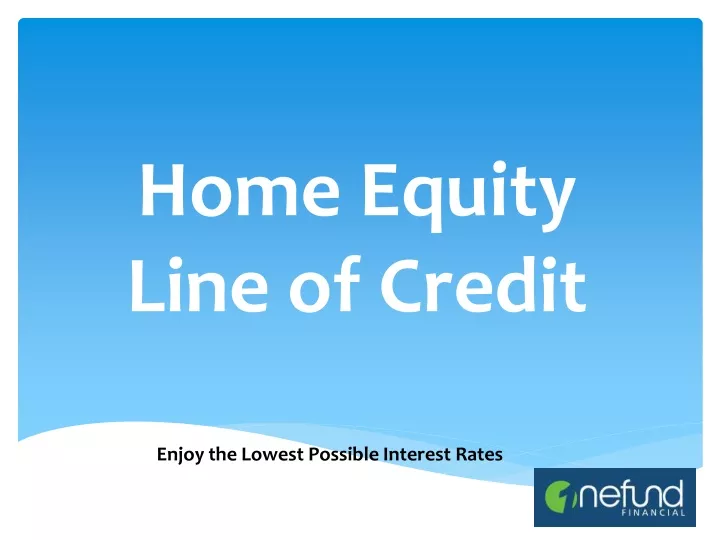 home equity line of credit