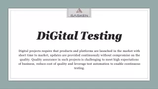 Digital Testing Services Provider | Sasken