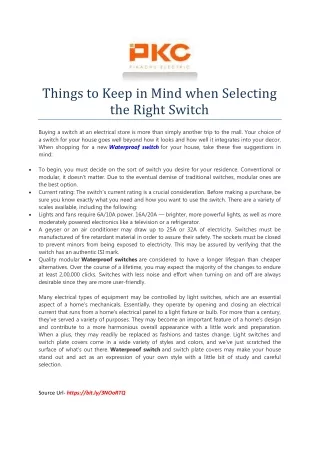 things to keep in mind when selecting the right