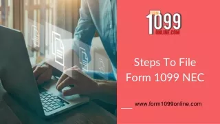 steps to file form 1099 nec
