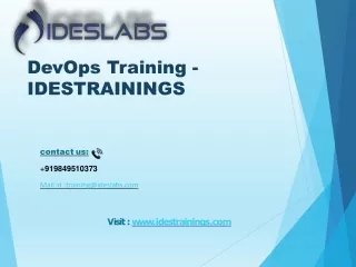devops training idestrainings