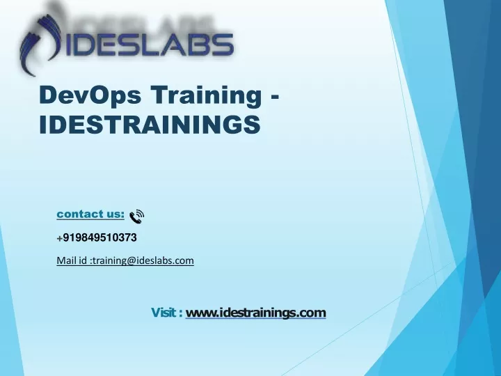 devops training idestrainings