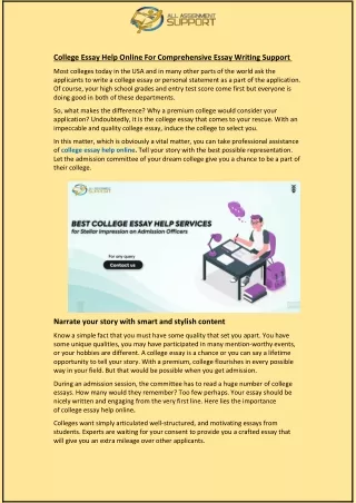 college essay help online for comprehensive essay