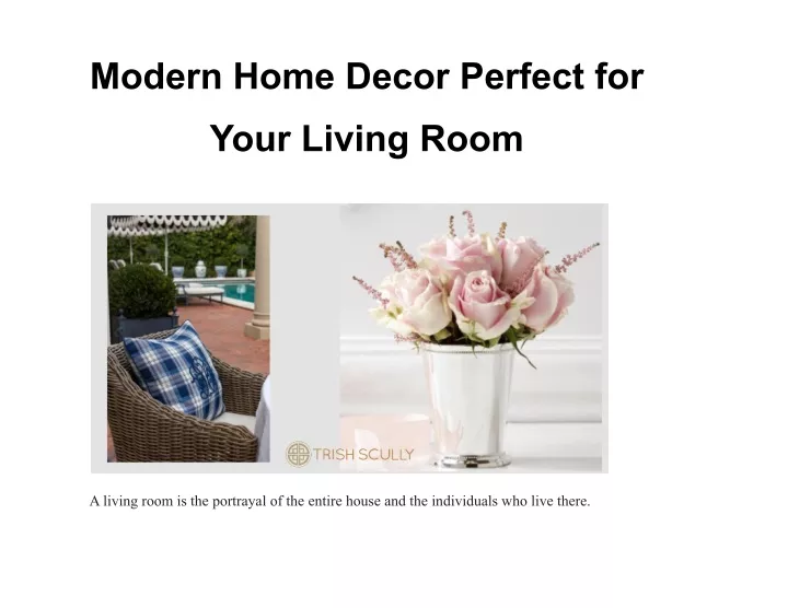 modern home decor perfect for