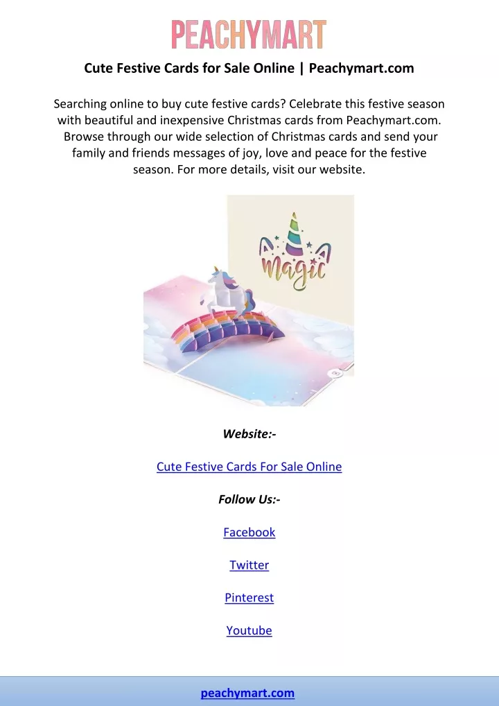 cute festive cards for sale online peachymart com