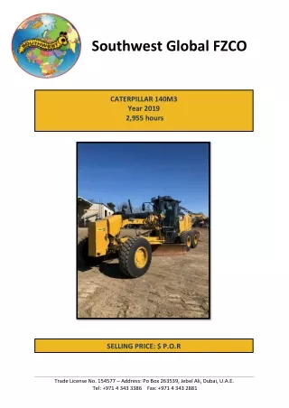 Caterpillar 140M3 - Used Motor Graders for Sale - Southwest Global