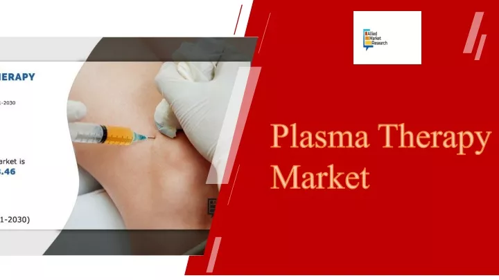 plasma therapy market