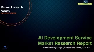 AI Development Service Market to Experience Significant Growth by 2030