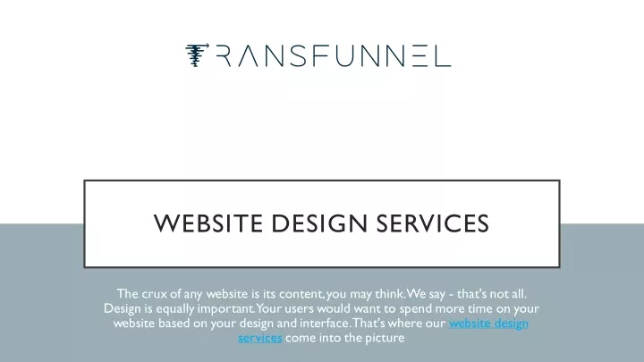 website design services