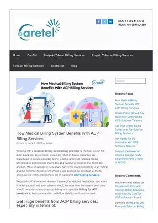 How Medical Billing System Benefits With ACP Billing Services