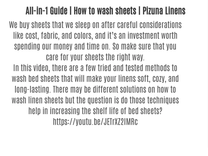 all in 1 guide how to wash sheets pizuna linens