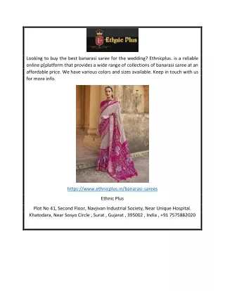 looking to buy the best banarasi saree