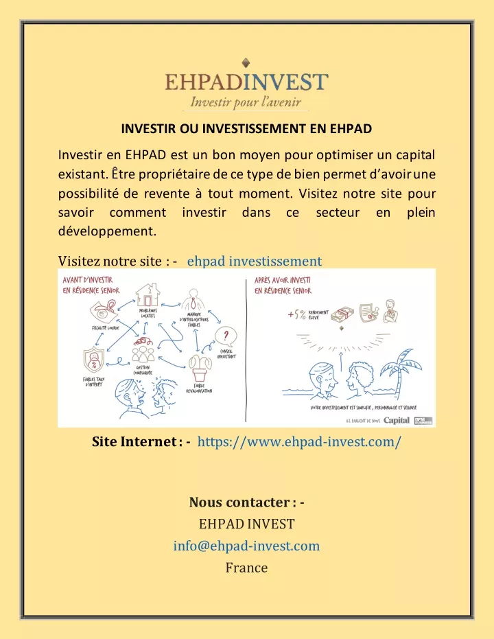 investir ou investissement en ehpad