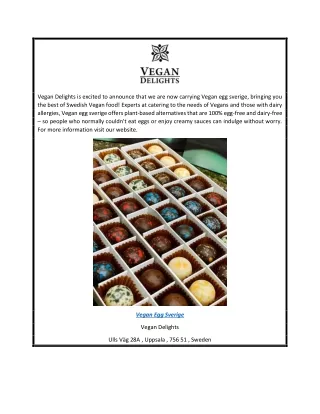 The Latest Vegan Egg and Dairy Products From Sweden  Vegandelights.se