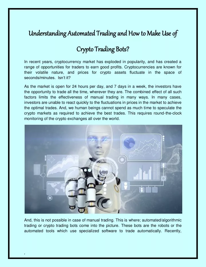 understanding understanding automated trading