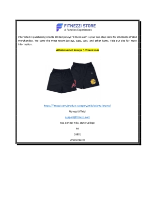 Atlanta United Jerseys  Fitnezzi.com