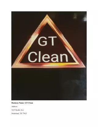 business name gt clean