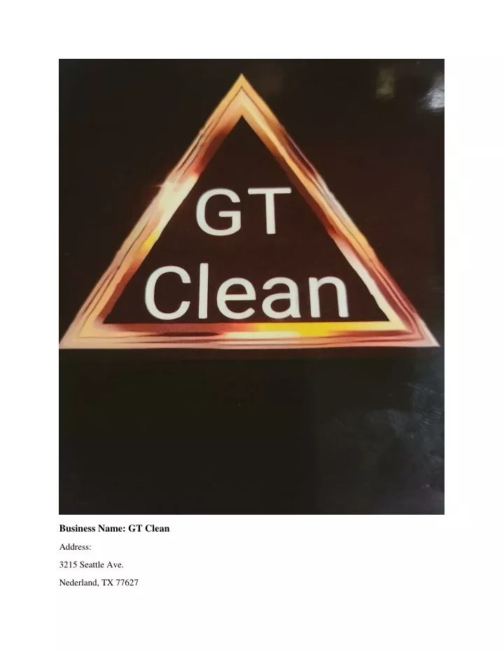 business name gt clean