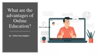 what are the advantages of online education