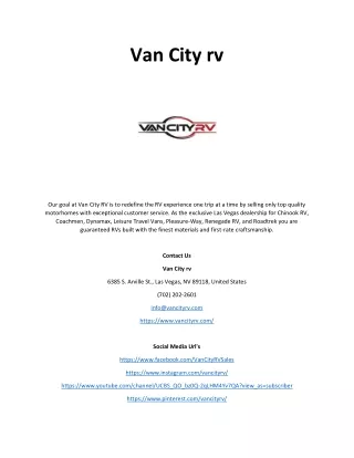 van city rv