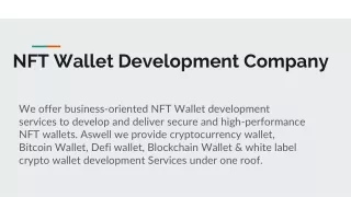 NFT Wallet Development Company