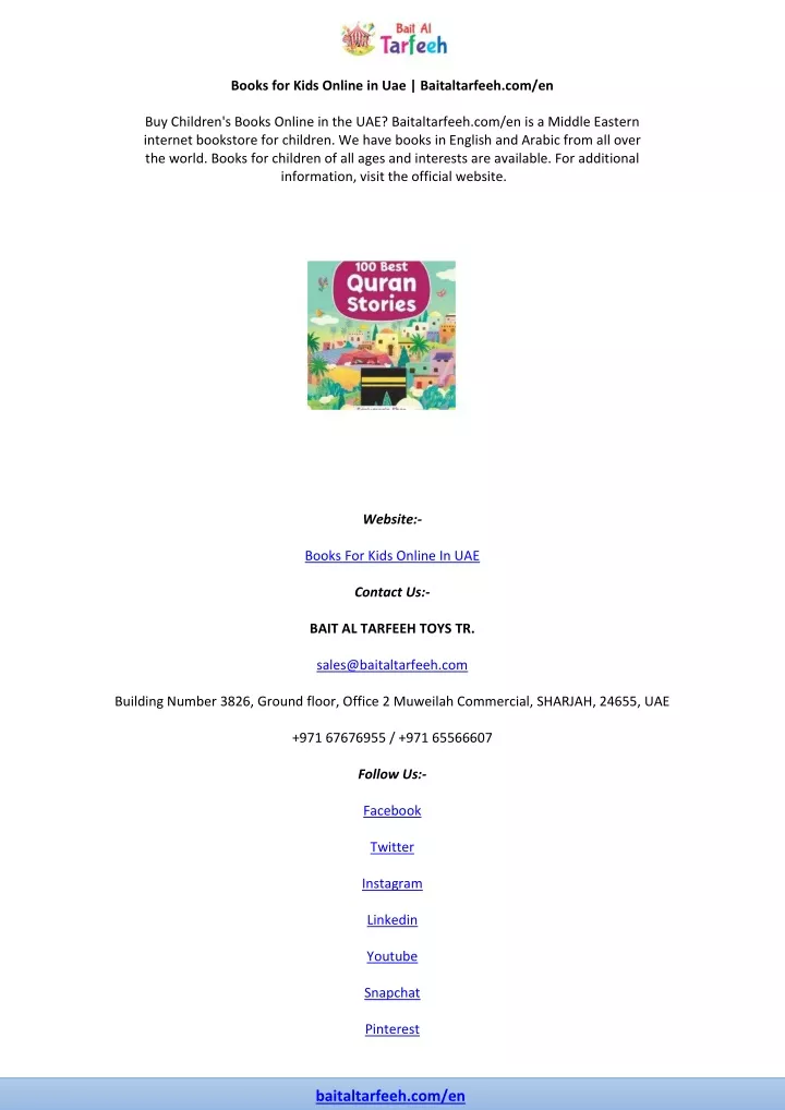 books for kids online in uae baitaltarfeeh com en