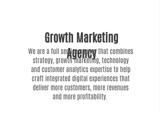 Growth Marketing Agency | Marketing Agencies