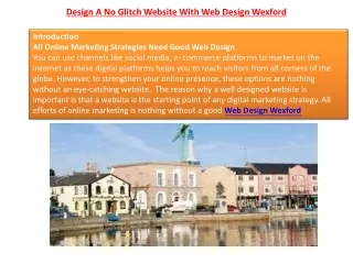 Design A No Glitch Website With Web Design Wexford