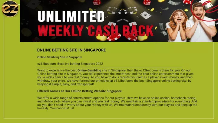 online betting site in singapore