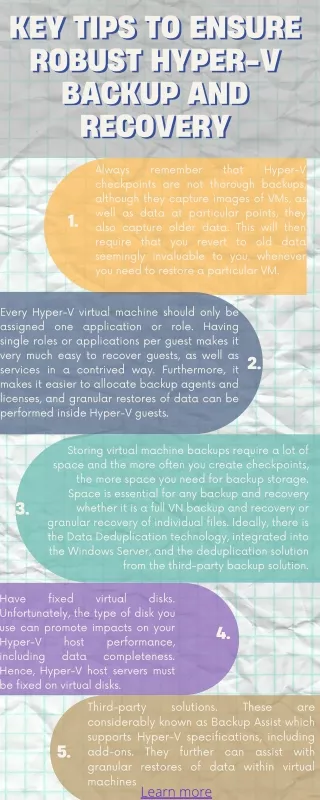 Key Tips to Ensure Robust Hyper-V Backup and Recovery