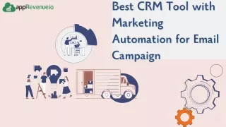 Best CRM Tool with Marketing Automation for Email Campaign