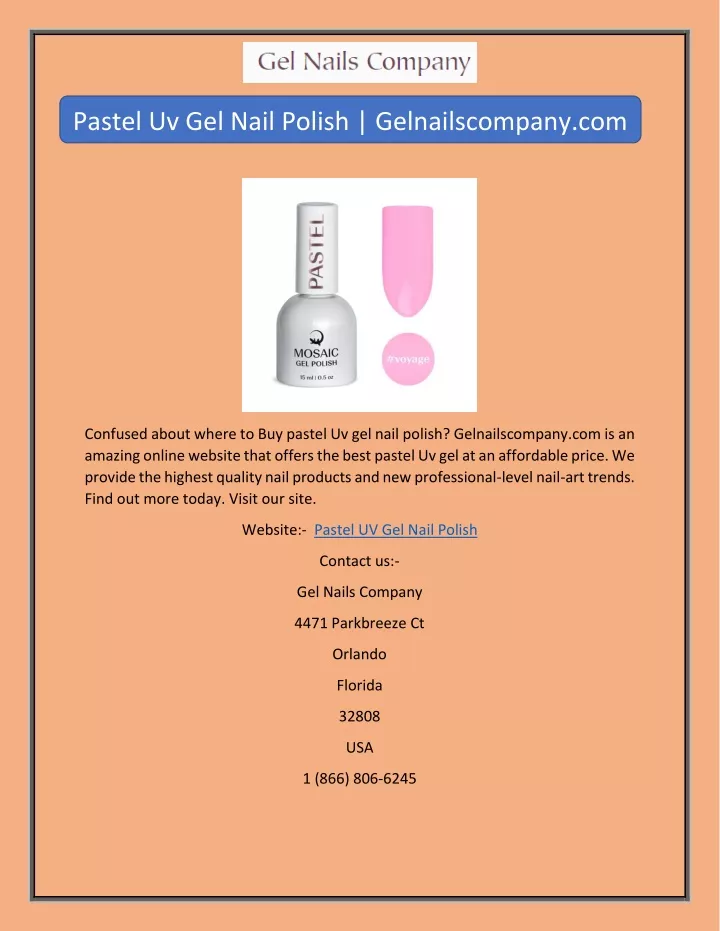 pastel uv gel nail polish gelnailscompany com
