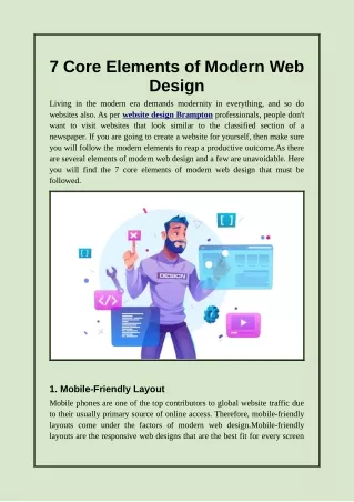 Essential Elements of Modern Web Design