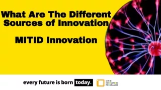 what are the different sources of innovation