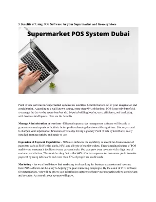 5 benefits of using pos software for your