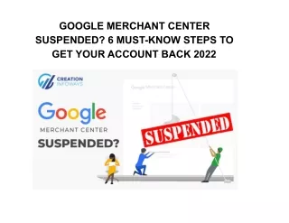 google merchant center suspended 6 must know