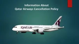 information about qatar airways cancellation