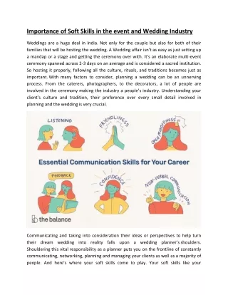 importance of soft skills in the event