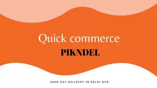 quick commerce pikndel