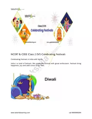 nc ert c bse class 2 evs c elebrating festivals