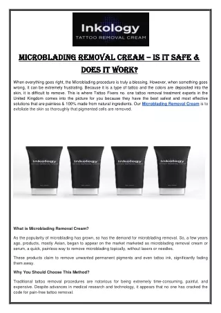 Microblading Removal Cream